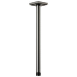 Brizo - Universal Showering 14'' Ceiling Mount Shower Arm And Square Flange - Luxe Steel
