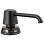 Brizo - The TulhamE Kitchen Collection by Brizo Soap/Lotion Dispenser - Matte Black  With  Brilliance Black Onyx