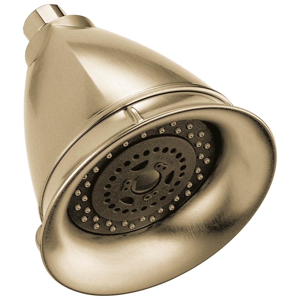 Brizo - Universal Showering 5'' Classic Round H2Okinetic<sup></sup> Multi-Function Wall Mount Showerhead - Luxe Gold