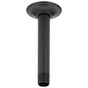 Brizo - Universal Showering 6'' Ceiling Mount Shower Arm And Round Flange - Matte Black