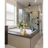 Universal Showering 6'' Ceiling Mount Shower Arm And Round Flange
