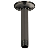 Brizo - Other 6'' Ceiling Mount Shower Arm And Round Flange - Brilliance Black Onyx