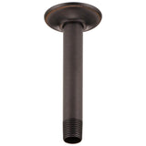 Brizo - Universal Showering 6'' Ceiling Mount Shower Arm And Round Flange - Venetian Bronze