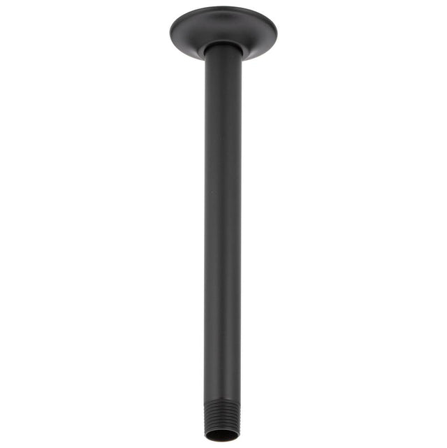 Brizo - Universal Showering 10'' Ceiling Mount Shower Arm And Round Flange - Matte Black