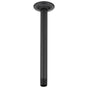 Brizo - Universal Showering 10'' Ceiling Mount Shower Arm And Round Flange - Matte Black