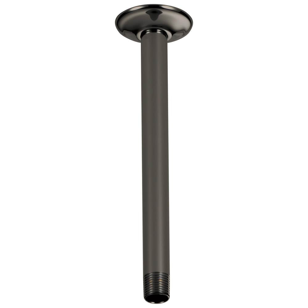 Brizo - Other 10'' Ceiling Mount Shower Arm And Round Flange - Brilliance Black Onyx