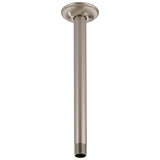 Brizo - Universal Showering 10'' Ceiling Mount Shower Arm And Round Flange - Luxe Nickel