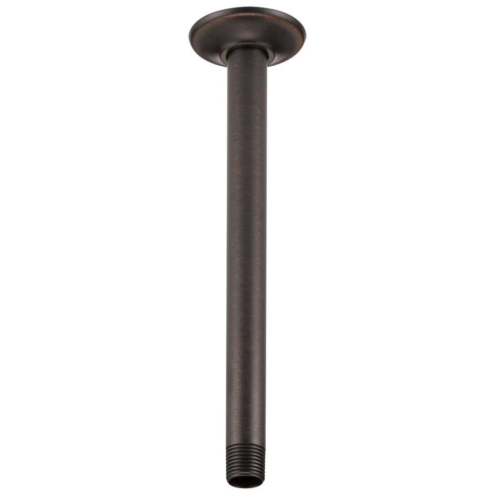 Brizo - Universal Showering 10'' Ceiling Mount Shower Arm And Round Flange - Venetian Bronze
