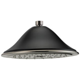 Brizo - Traditional Round Raincan Showerhead - Luxe Nickel   With Matte Black