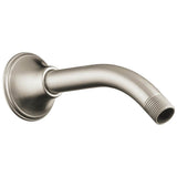 Brizo - Universal Showering 7'' Classic Wall Mount Shower Arm And Flange - Brushed Nickel