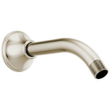 Brizo - Universal Showering 7'' Classic Wall Mount Shower Arm And Flange - Polished Nickel