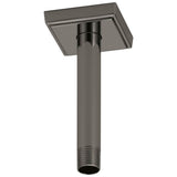 Brizo - AllariaE 6'' Ceiling Mount Shower Arm And Flange - Brilliance Black Onyx