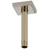 Brizo - Universal Showering 6'' Ceiling Mount Shower Arm And Square Flange - Polished Nickel