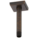 Brizo - Universal Showering 6'' Ceiling Mount Shower Arm And Square Flange - Venetian Bronze