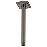 Brizo - AllariaE 10'' Ceiling Mount Shower Arm And Flange - Brilliance Black Onyx