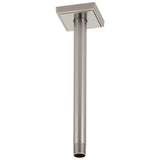 Brizo - Universal Showering 10'' Ceiling Mount Shower Arm And Square Flange - Luxe Nickel