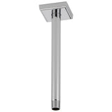 Brizo - Universal Showering 10'' Ceiling Mount Shower Arm And Square Flange - Chrome