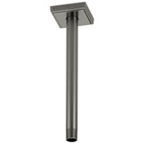 Brizo - Universal Showering 10'' Ceiling Mount Shower Arm And Square Flange - Luxe Steel
