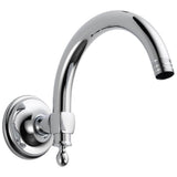 Brizo - Universal Showering 10'' Classic Wall Mount Shower Arm And Flange - Chrome