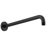 Brizo - Universal Showering 16'' Linear Round Wall Mount Shower Arm And Flange - Matte Black