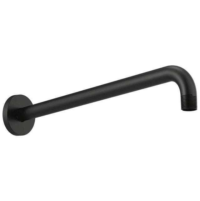 Brizo - Universal Showering 16'' Linear Round Wall Mount Shower Arm And Flange - Matte Black