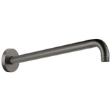 Brizo - Universal Showering 16'' Linear Round Wall Mount Shower Arm And Flange - Luxe Steel