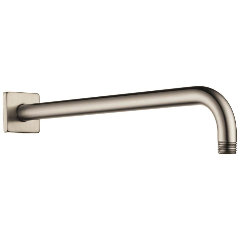 Brizo - Universal Showering 16'' Linear Square Wall Mount Shower Arm And Flange - Brushed Nickel