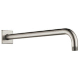 Brizo - Universal Showering 16'' Linear Square Wall Mount Shower Arm And Flange - Luxe Nickel