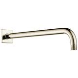 Brizo - Universal Showering 16'' Linear Square Wall Mount Shower Arm And Flange - Polished Nickel