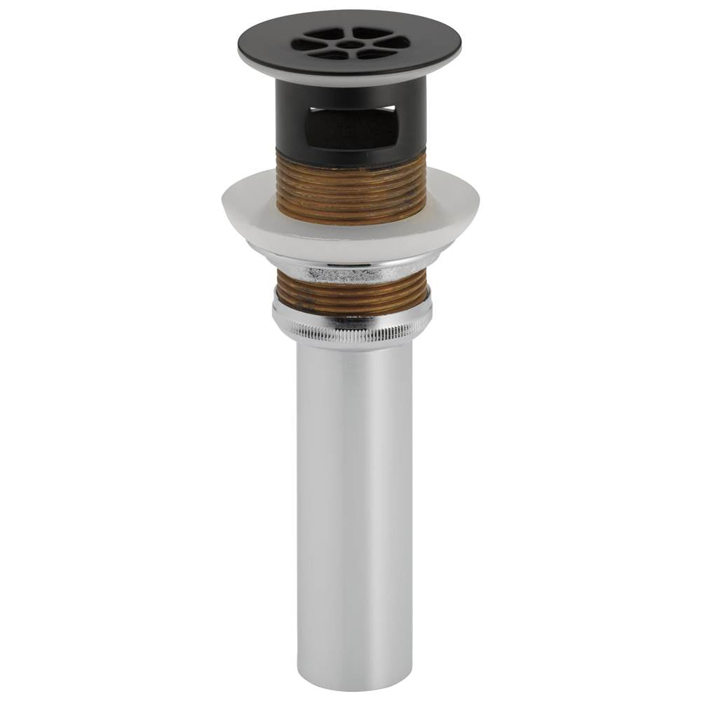 Brizo - Other Grid Strainer With Overflow - Matte Black