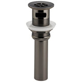 Brizo - Other Grid Strainer Lavatory Drain With Overflow - Brilliance Black Onyx