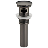 Brizo - Other Push Button Pop-Up Lavatory Drain With Overflow - Brilliance Black Onyx