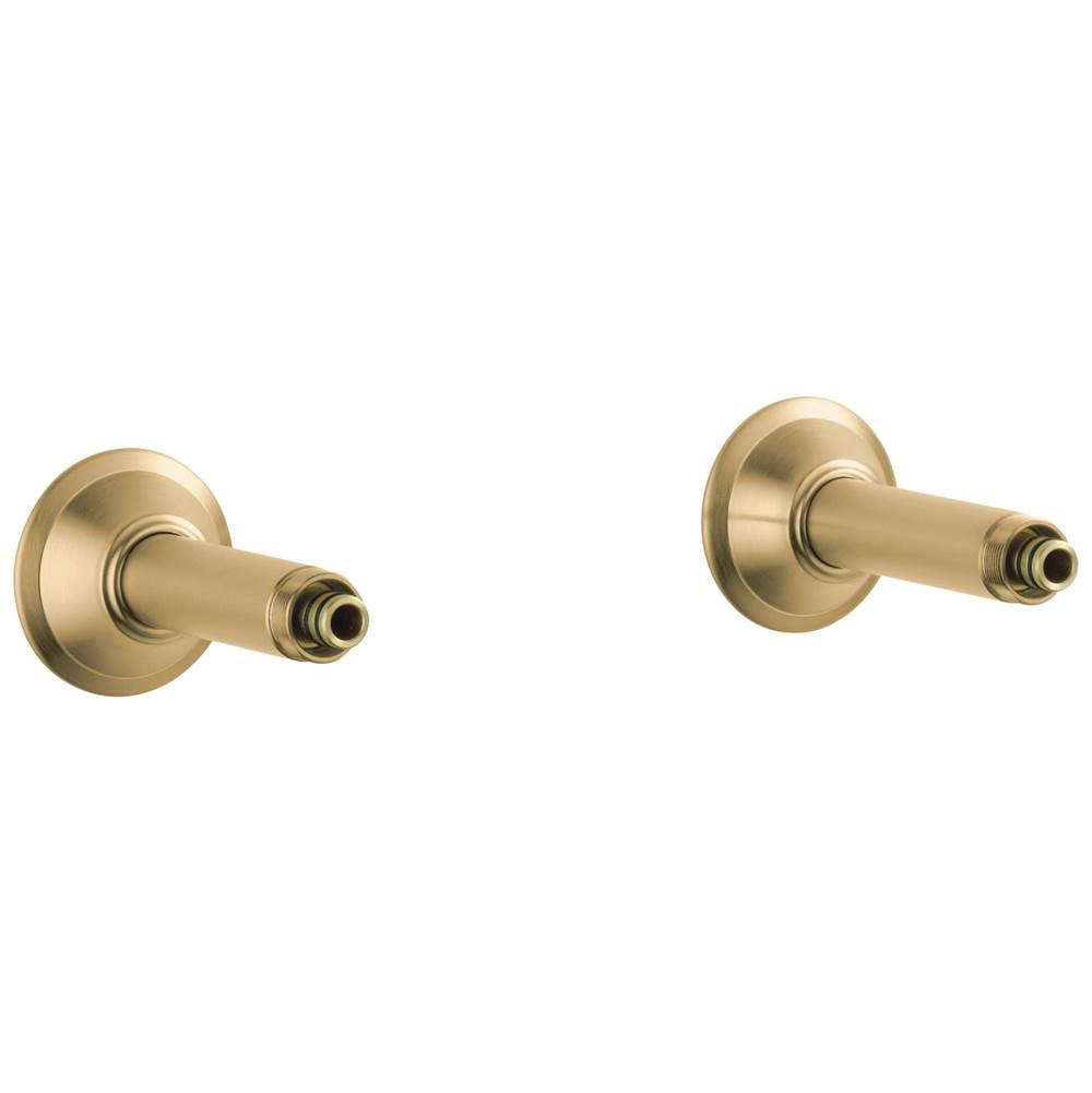 Brizo - Traditional WALL MOUNT TUB FILLER UNIONS - Luxe Gold