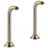 Brizo - Traditional Deck Mount Tub Filler Risers - Brushed Nickel