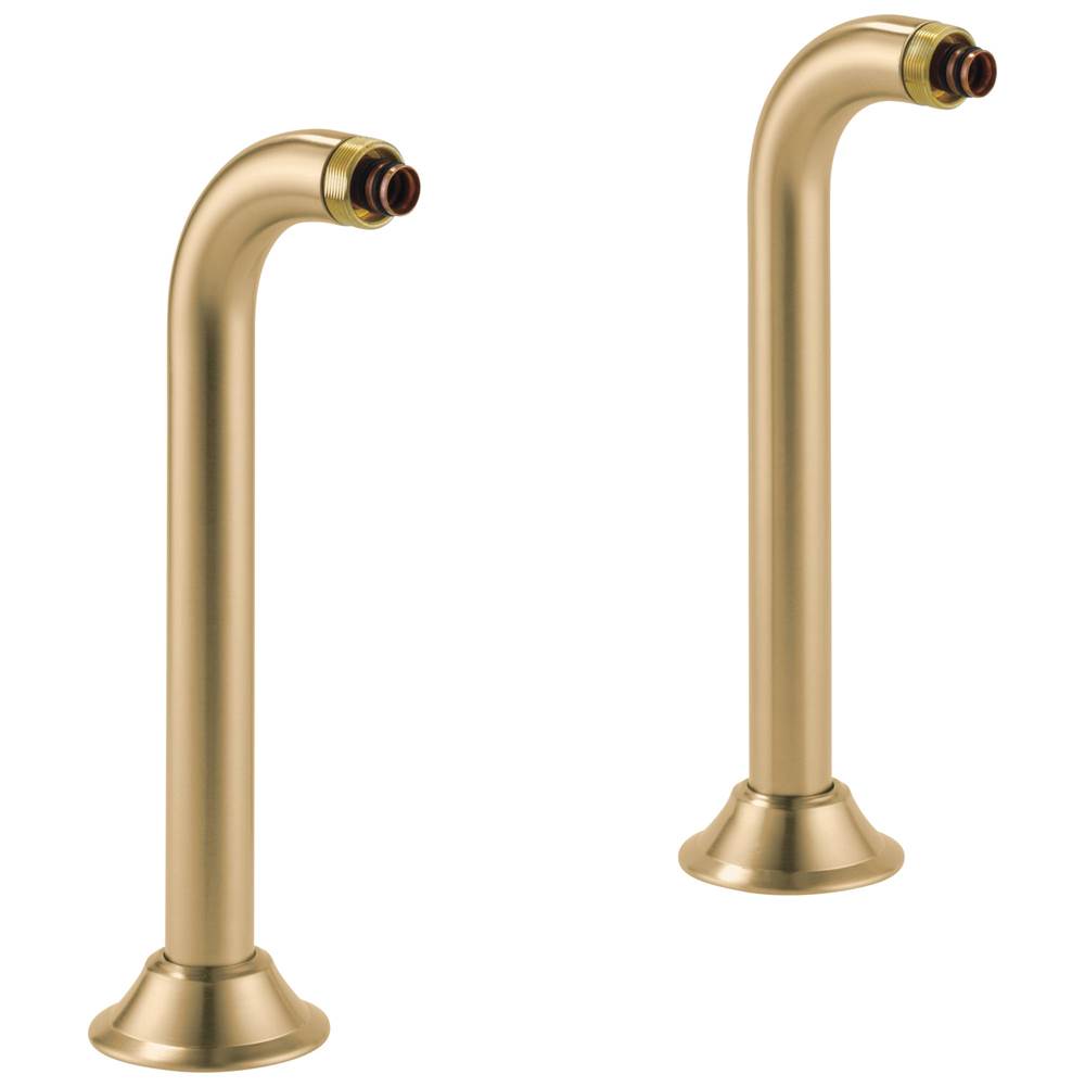 Brizo - Traditional Deck Mount Tub Filler Risers - Luxe Gold