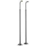 Brizo - Traditional Floor Mount Tub Filler Risers - Chrome