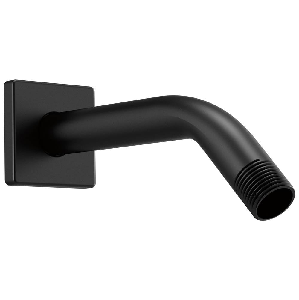 Brizo - Universal Showering 7'' Linear Square Wall Mount Shower Arm And Flange - Matte Black