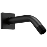 Brizo - Universal Showering 7'' Linear Square Wall Mount Shower Arm And Flange - Matte Black