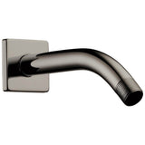 Brizo - Other 7'' Linear Round Wall Mount Shower Arm And Flange - Brilliance Black Onyx
