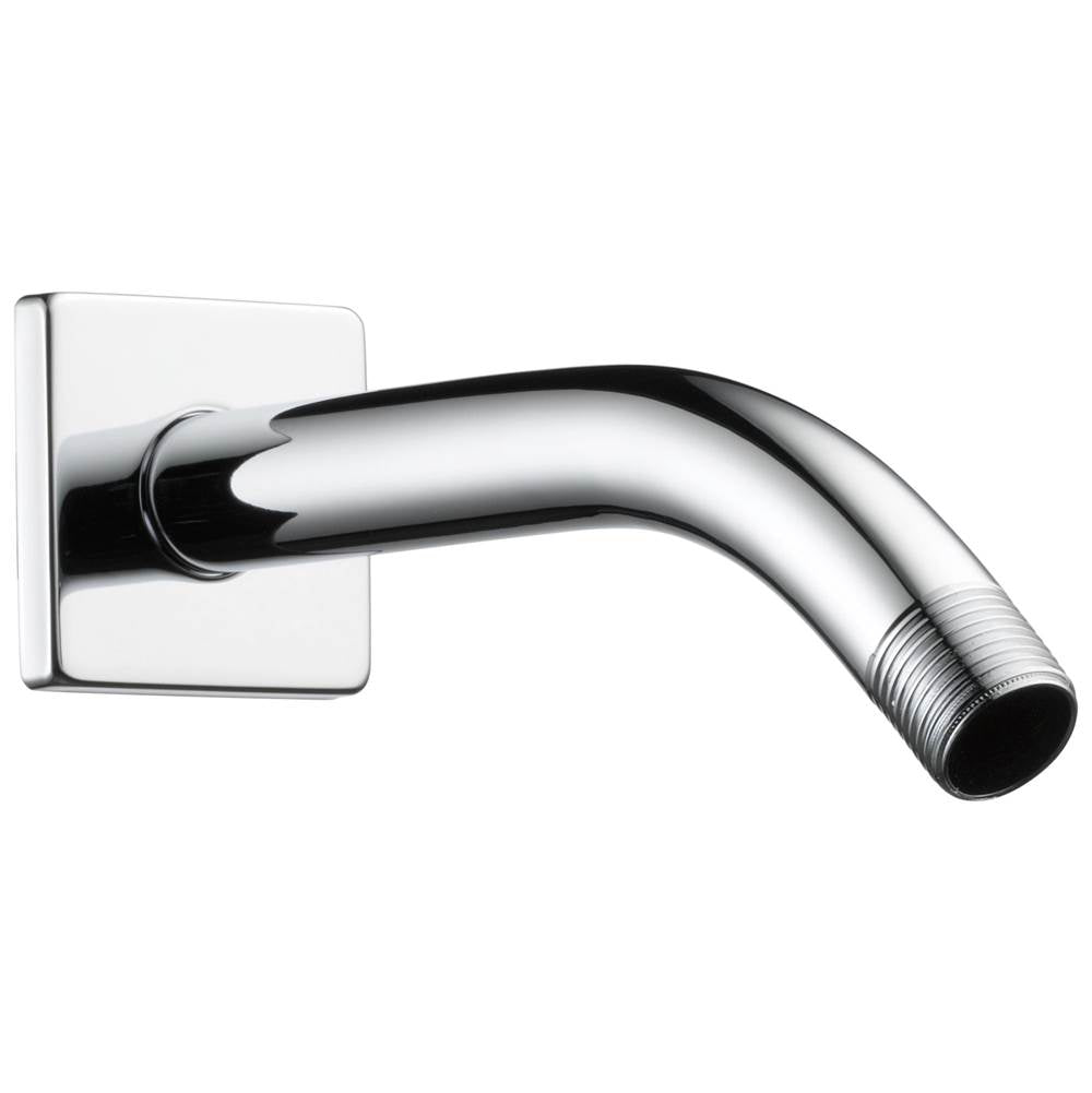 Brizo - Universal Showering 7'' Linear Square Wall Mount Shower Arm And Flange - Chrome