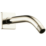 Brizo - Universal Showering 7'' Linear Round Wall Mount Shower Arm And Flange - Polished Nickel