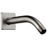 Brizo - Universal Showering 7'' Linear Round Wall Mount Shower Arm And Flange - Luxe Steel