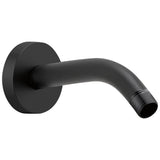 Brizo - Universal Showering 7'' Linear Round Wall Mount Shower Arm And Flange - Matte Black