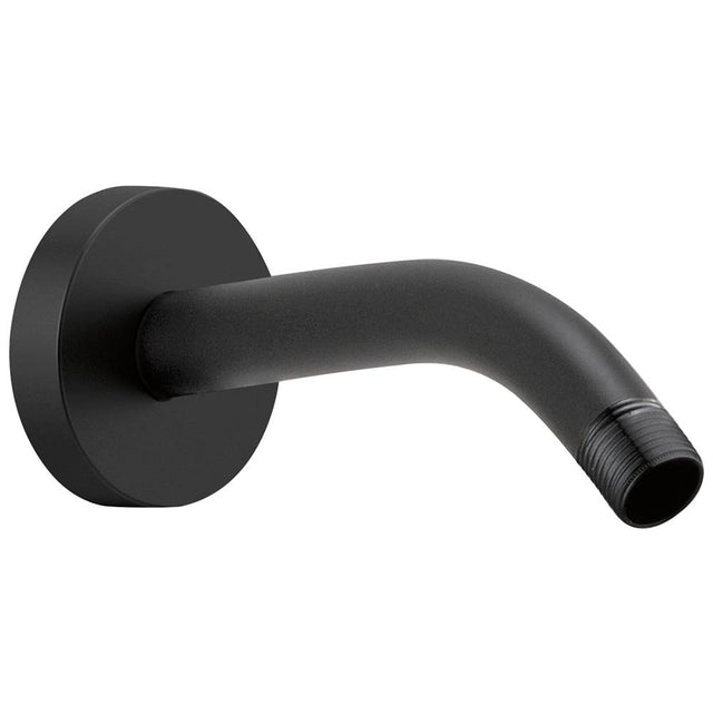 Brizo - Universal Showering 7'' Linear Round Wall Mount Shower Arm And Flange - Matte Black