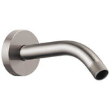 Brizo - Universal Showering 7'' Linear Round Wall Mount Shower Arm And Flange - Luxe Nickel
