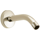 Brizo - Universal Showering 7'' Linear Round Wall Mount Shower Arm And Flange - Polished Nickel