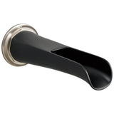 Brizo - Rook Non-Diverter Tub Spout - Luxe Nickel   With Matte Black