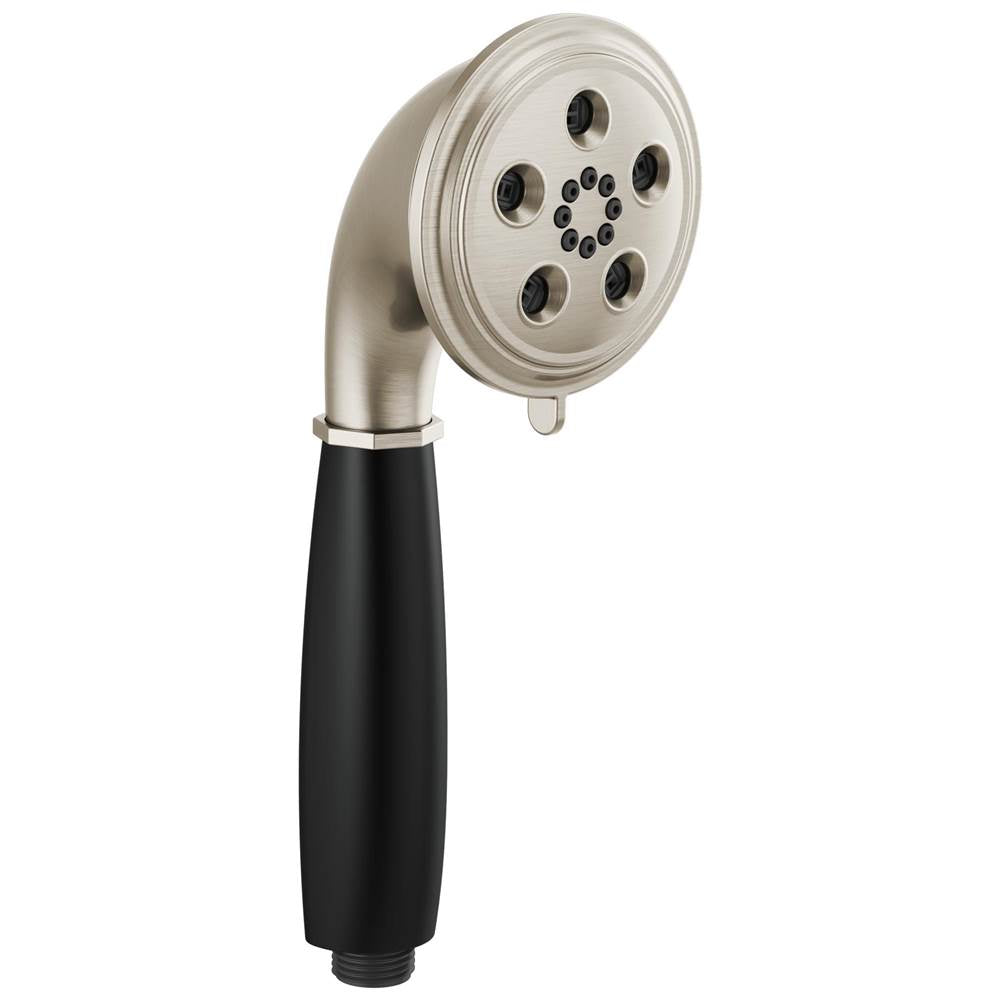 Brizo - Universal Showering Classic Round H2Okinetic Multi-Function Handshower - Luxe Nickel   With Matte Black