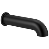 Brizo - Universal Showering Linear Round Non-Diverter Tub Spout - Matte Black