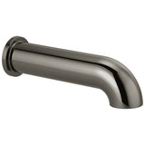 Brizo - Universal Showering Linear Round Non-Diverter Tub Spout - Brilliance Black Onyx